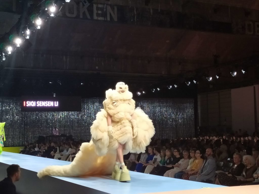 Royal Academy Fashion show in progress