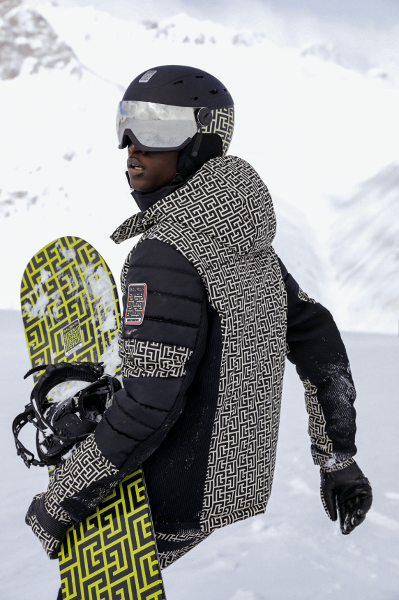 Balmain collaborated with Rossignol