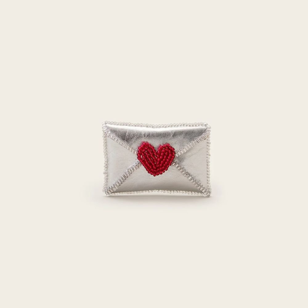 Vanina Love Letter Silver Cardholder 1
