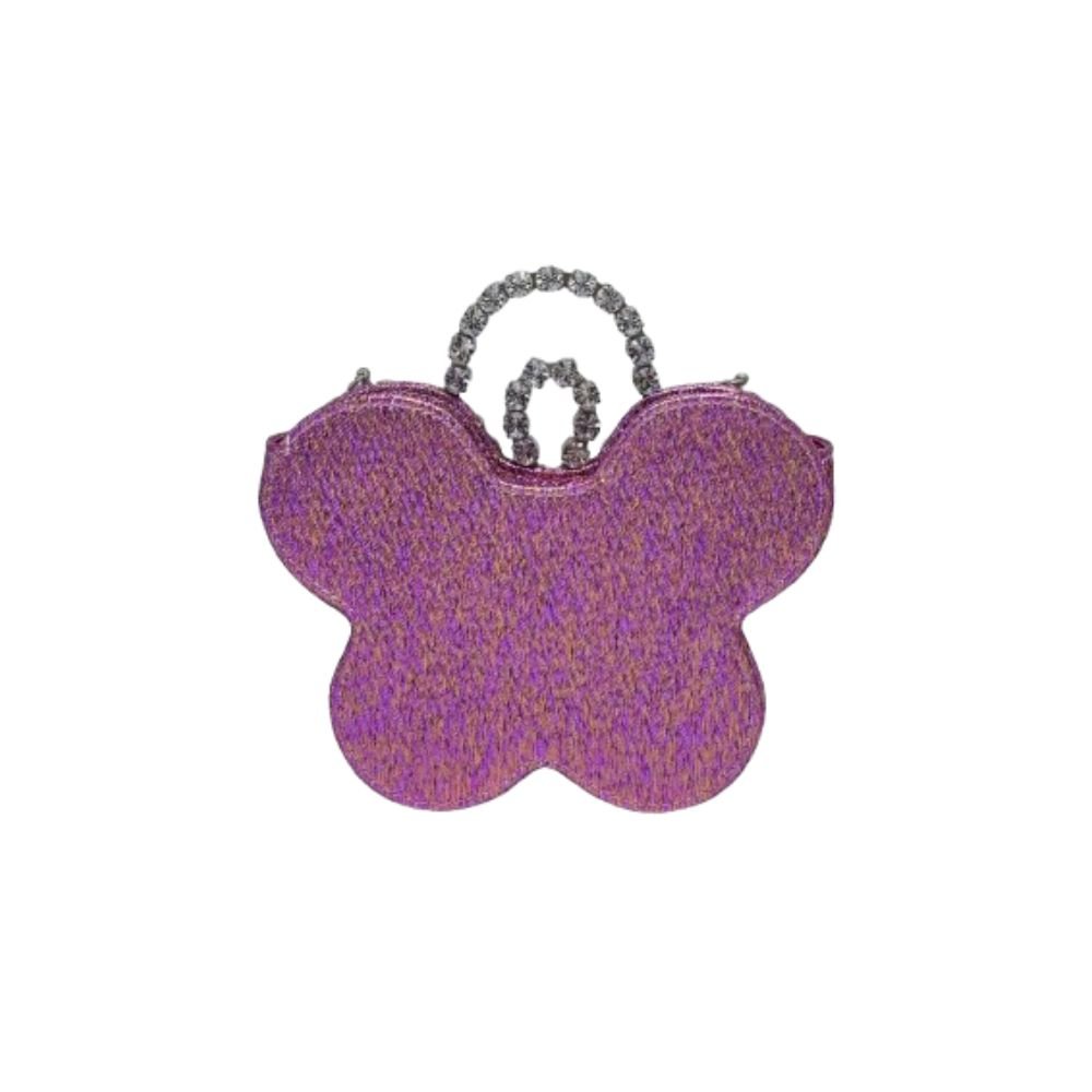 Mini Flower Clutch- Jacquard Pink (4)