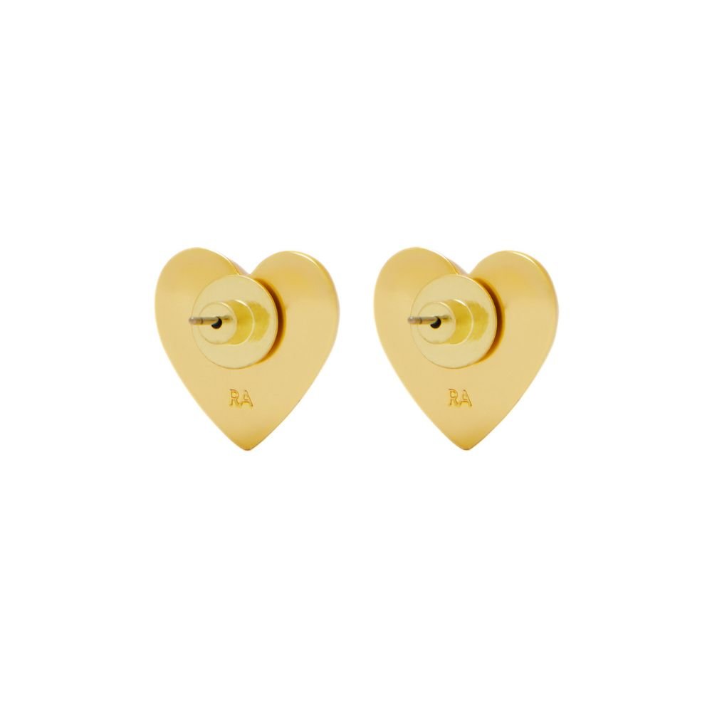 The Puffy Heart Stud Earrings - Gold (3)