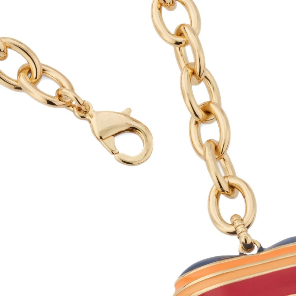 The Striped Puffy Heart Necklace (4)