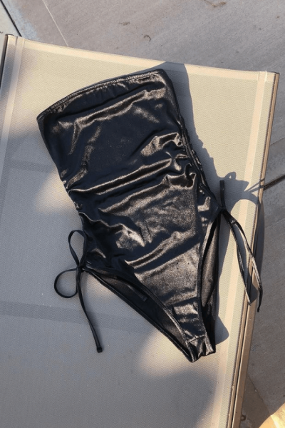 ESTHÉ black strapless bodysuit.