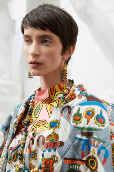 Woman wearing Rianna + Nina.