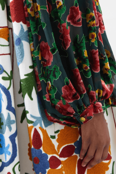 Rianna + Nina sleeve and fabric detail.