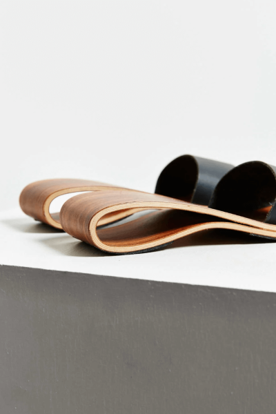 MARITA HUURINAINEN wooden WAVE shoes.