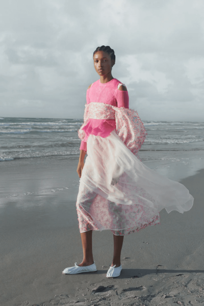 Cecilie Bahnsen pink outfit.